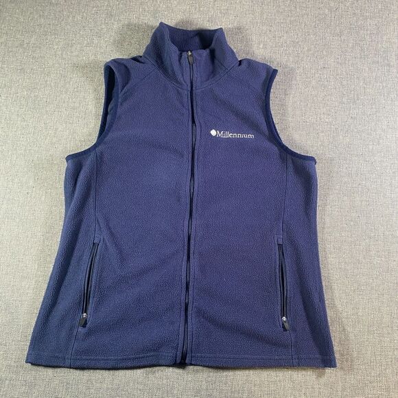 L.L. Bean Jackets & Blazers - LL Bean Fitness Fleece Full Zip Vest Mens Womens Size Small Blue Lightweight